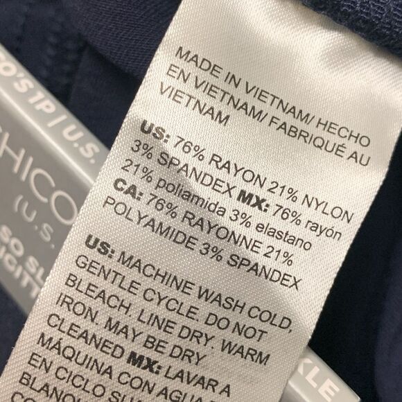 Womens NWT Chico’s‎ Brigittte Slim Leg Ankle Crop Stretch Pull On Pants - Picture 7 of 9